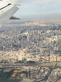 Sáo Paulo from the air